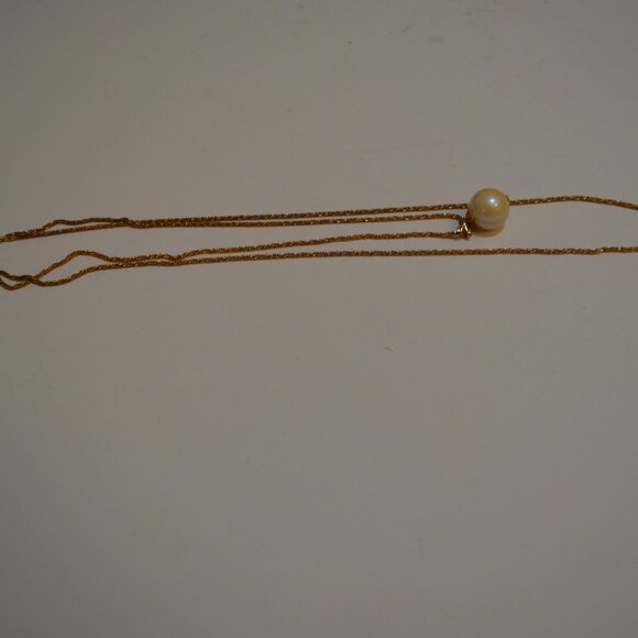 Double Rope-like Chain Link 9'&12' Length 2mm Width Faux Pearl Round Cream Bead - Picture 12 of 13